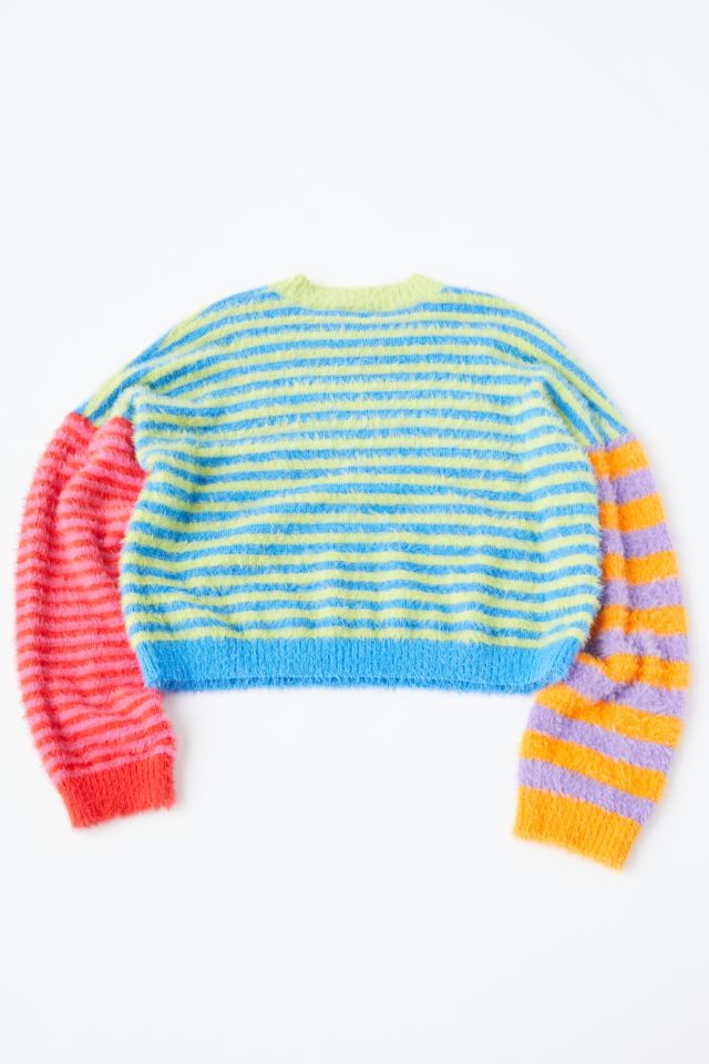 The Ragged Priest Fuzzy Mixed Stripe Sweater #5