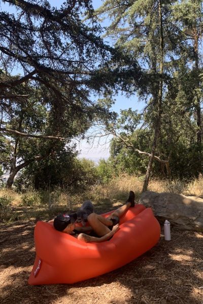 Fatboy Lazmac Inflatable Chair In Orange