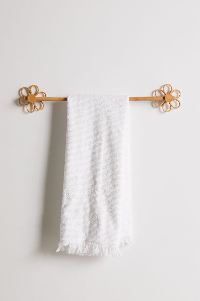 Rattan discount towel bar