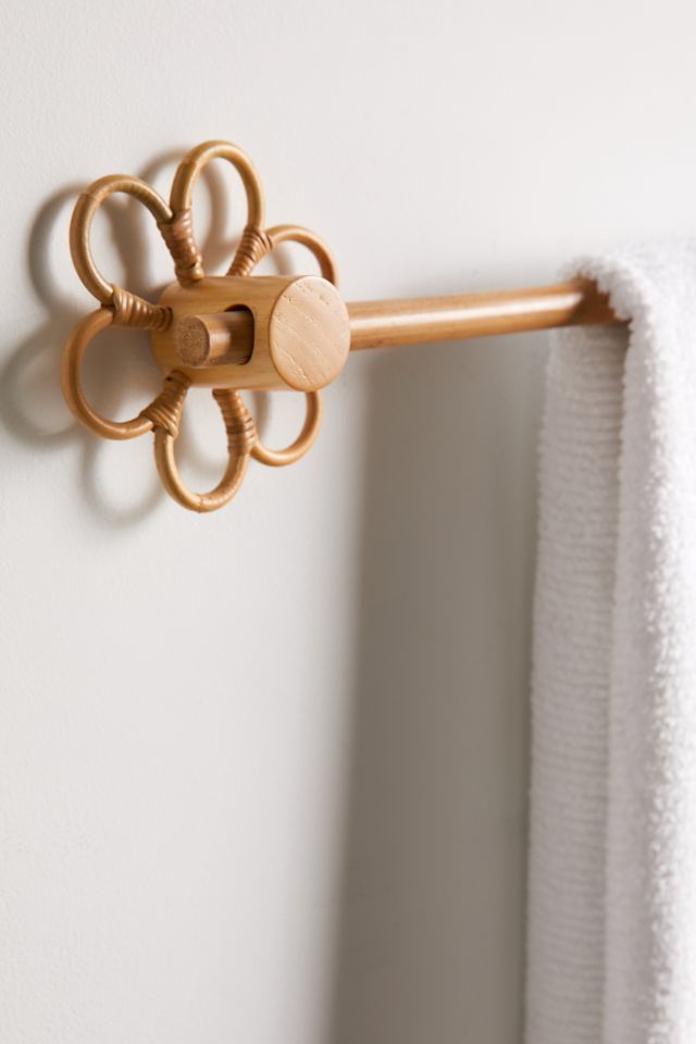 Rattan discount towel rail