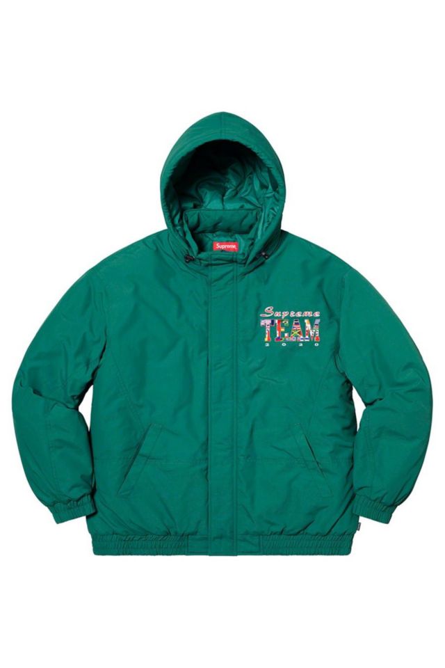 Supreme team puffy jacket on sale