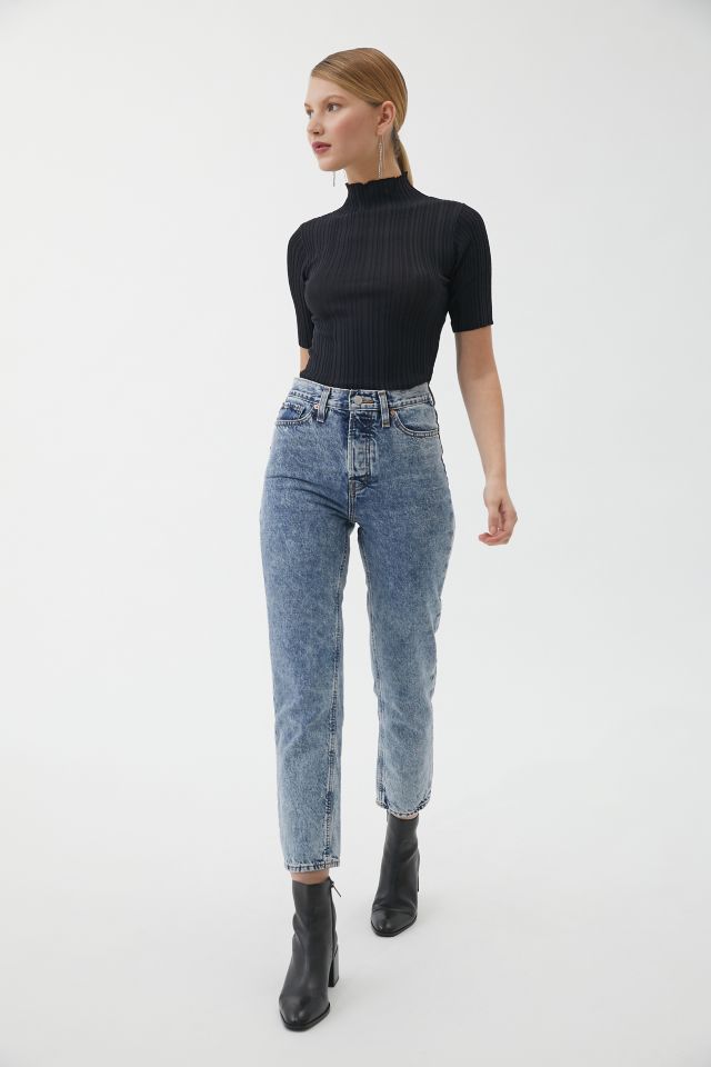 BDG High-Waisted Mom Jean – Patchwork Denim, Urban Outfitters