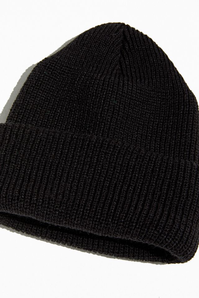 Short Roll Knit Block Beanie #2