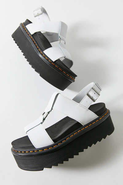 doc marten white platform sandals