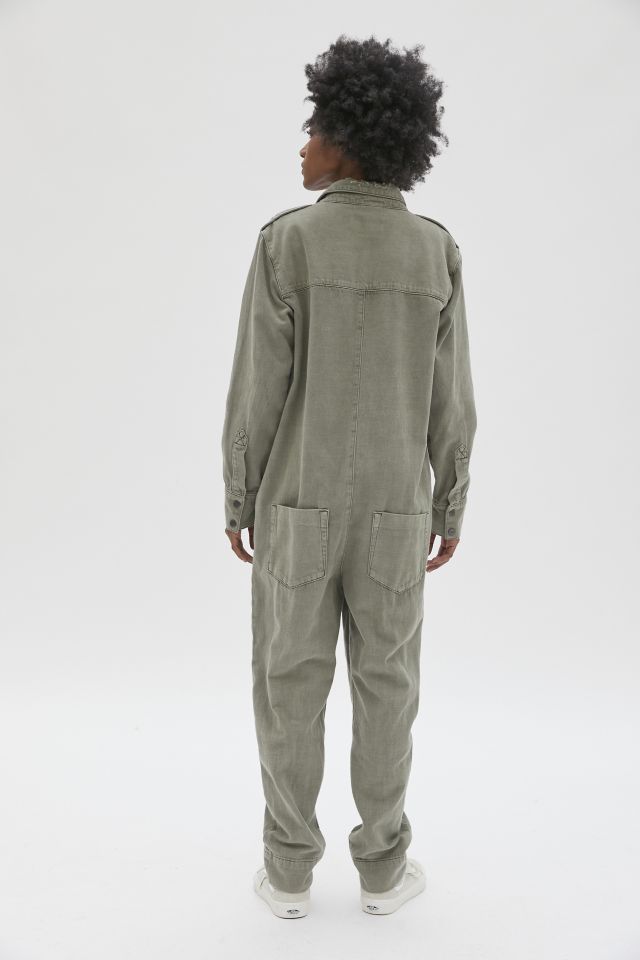 Super Khaki Paradise Utility Jumpsuit