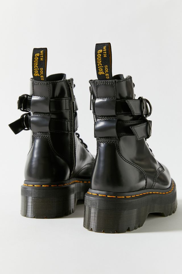 Dr. Martens Jadon Hardware Leather Platform Boot in Black