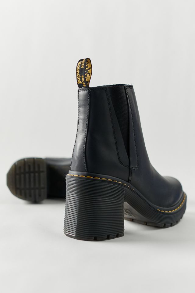 Dr marten hotsell heeled chelsea boots