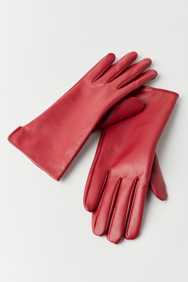 Faux leather designer gloves main image 0