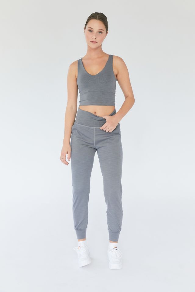 Urban Outfitters Beyond Yoga Heather Ribbed High-Waisted Midi Legging