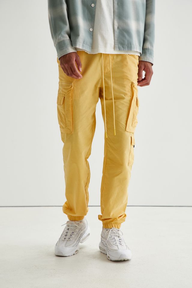 Yellow cargo joggers new arrivals