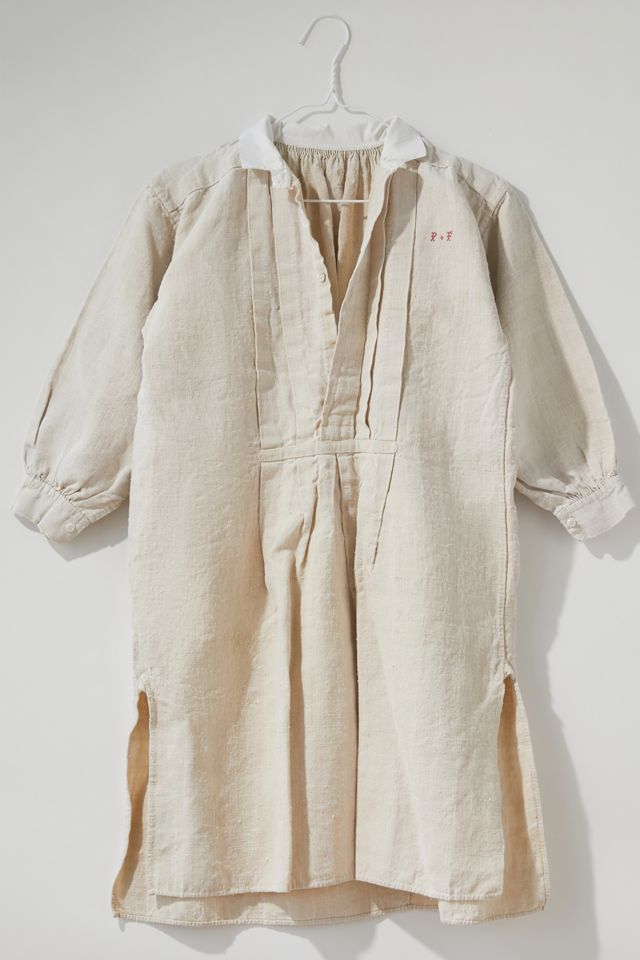 Vintage Pleated Linen Dress | Urban Outfitters