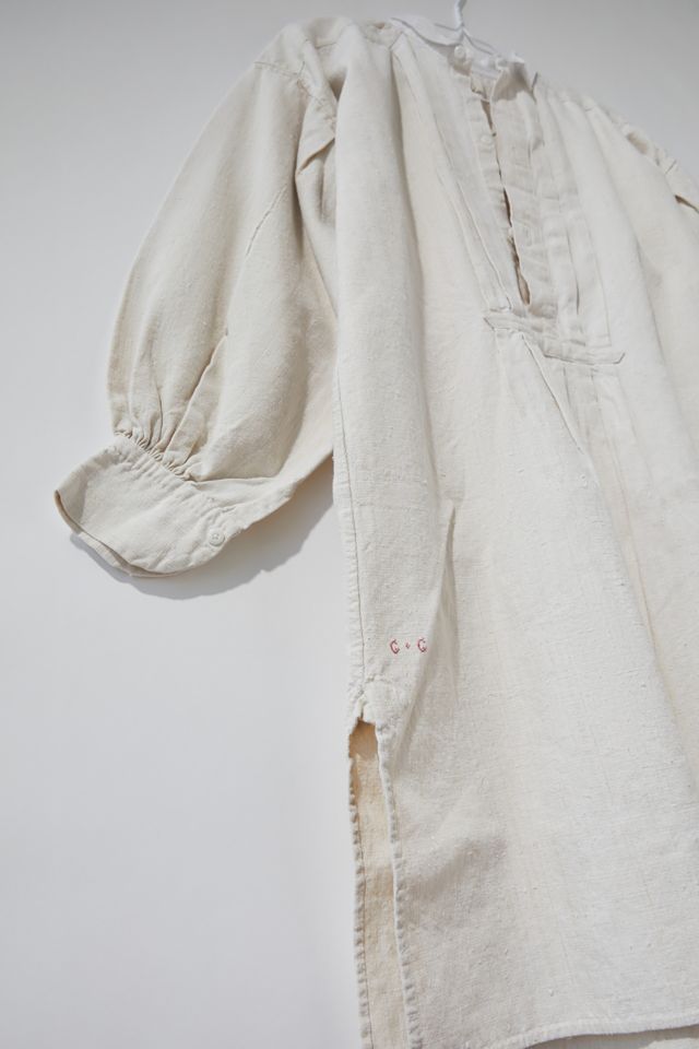 Vintage Pleated Linen Dress  #1