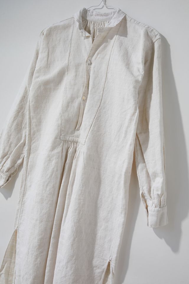 Vintage Button-Up Linen Dress | Urban Outfitters