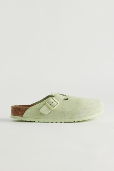 Shop Birkenstock Boston Soft Footbed Clog In Lime, Men's At Urban Outfitters