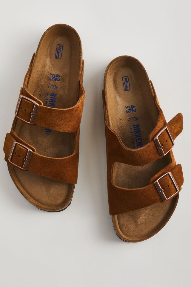サンダル BIRKENSTOCK Men Sandals Brown 1009527 Birkenstock Men's Arizona Birko-Flor 2 Strap | SoftMoc.com