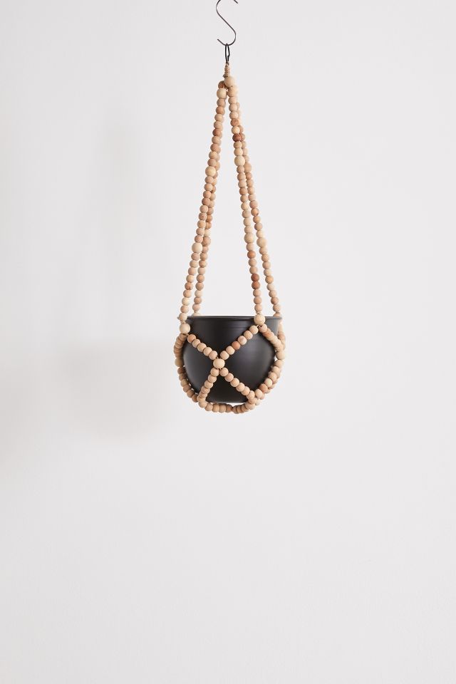 Beaded Hanging Planter #1