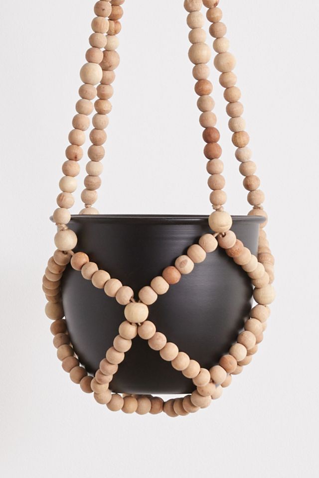 Beaded Hanging Planter #2