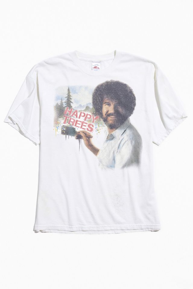 bob ross graphic tee