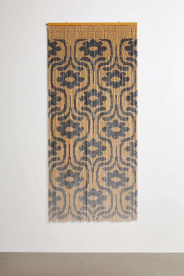 Tullia Floral Bamboo Beaded Curtain #1