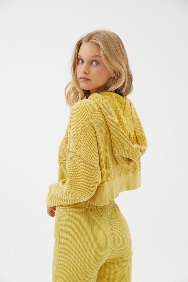 Out From Under Felicity Thermal Cropped Hoodie Sweatshirt #1