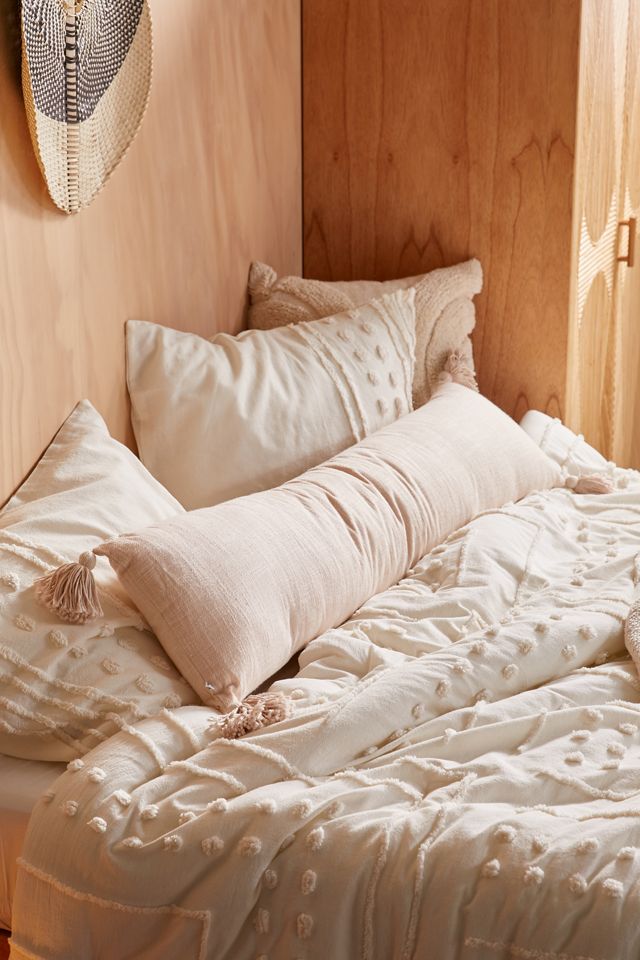 Cozy Slub Tassel Body Pillow Urban Outfitters