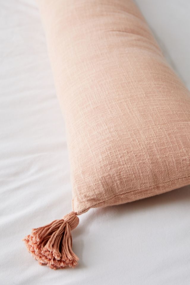 Cozy Slub Tassel Body Pillow #1