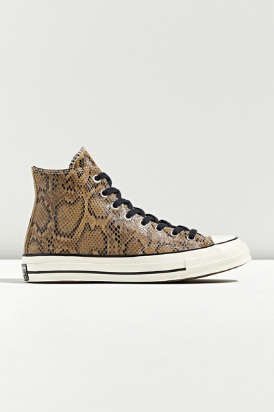 snake skin high top sneakers