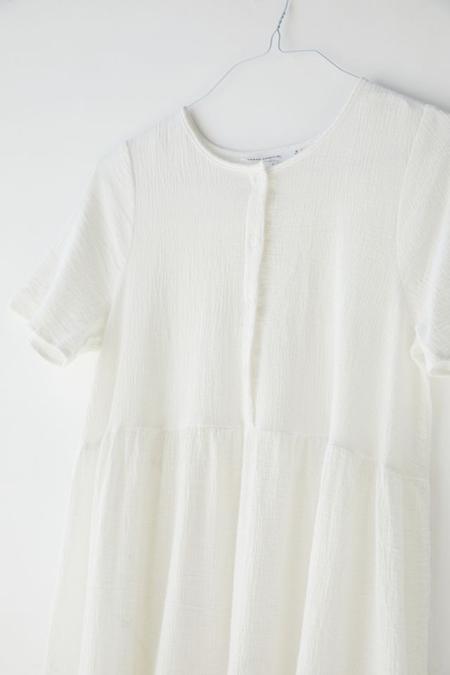 Urban Renewal Remnants Gauzy Tiered Cotton Dress | Urban Outfitters