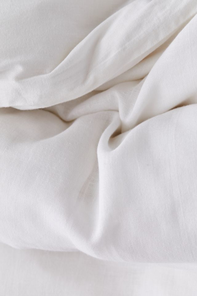 Palmer Linen Blend Tassel Duvet Cover #3