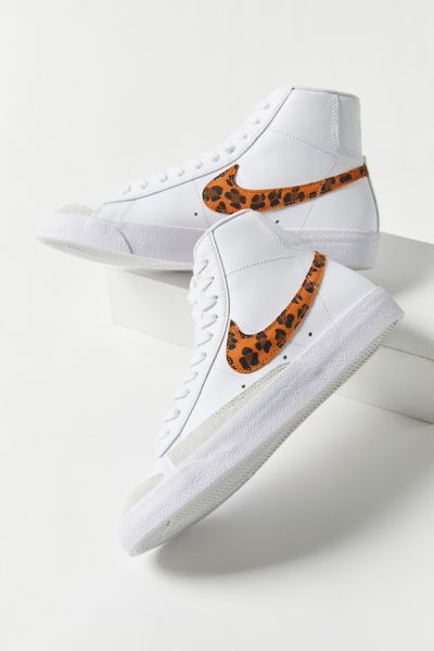 cheetah print nike blazers