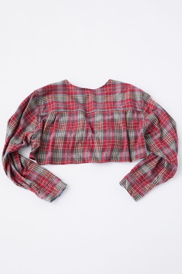 Urban Renewal Recycled Flannel Plunging Tie-Front Shirt #3