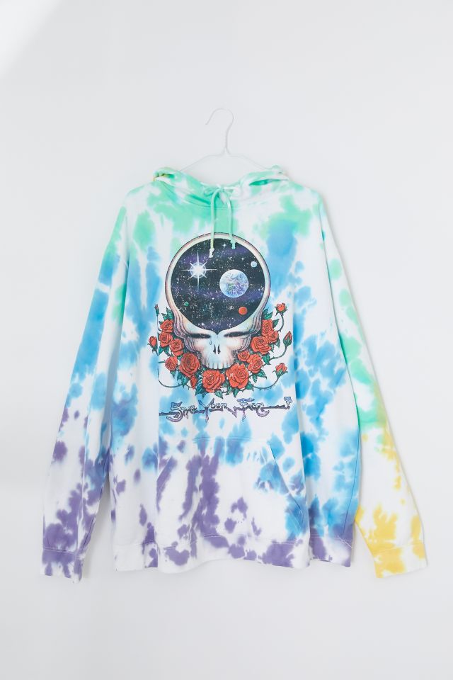 Grateful Dead Tie Dye Oversized Hoodie Sweatshirt