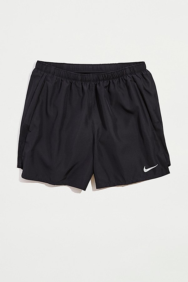 Nike Df Challenger 5bf Shorts In Black/reflective Silver