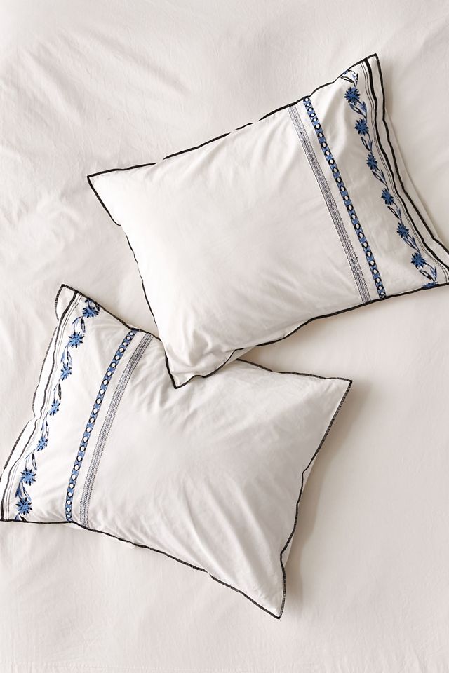 Dellin Embroidered Sham Set | Urban Outfitters