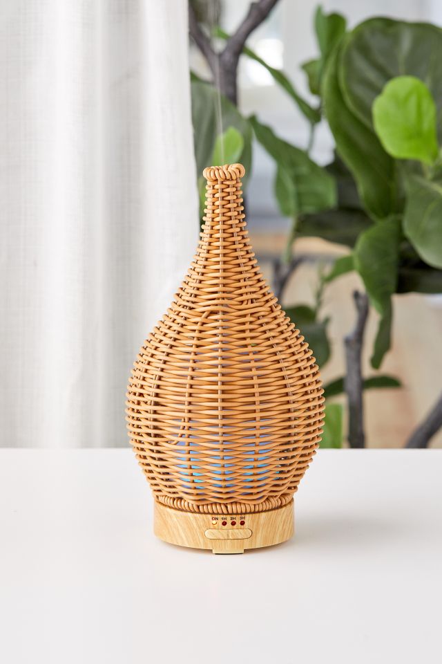 Rattan Woven Oil Diffuser - Green-Life Aroma Diffuser