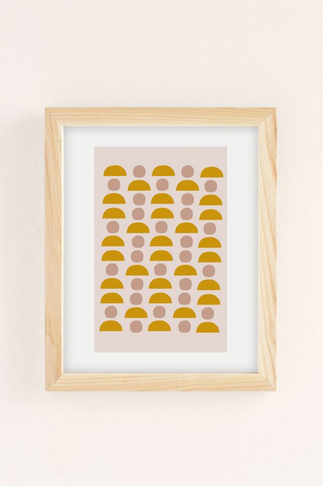 Bonjour Twiggs Jaune Blush Formes Art Imprimé #1