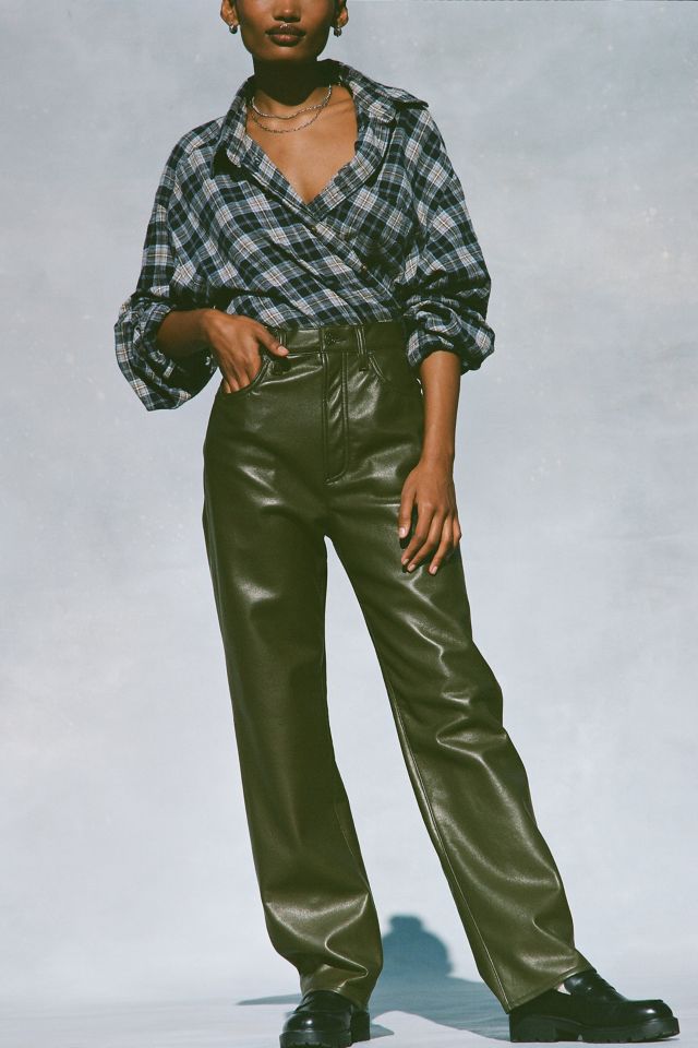 AGOLDE Recycled Leather ‘90s Pinch Waist Pant