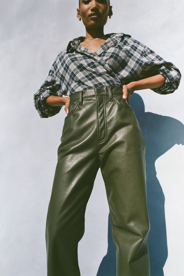 AGOLDE Recycled Leather ‘90s Pinch Waist Pant #3