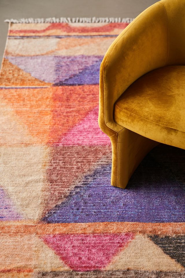 Kahun Printed Chenille Rug #1