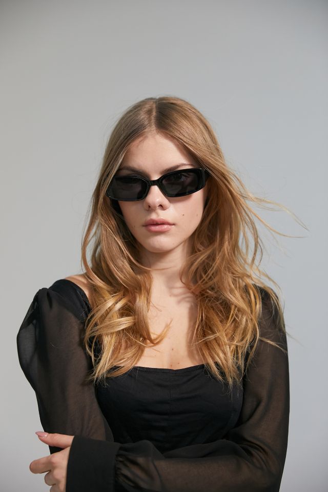 Grace Plastic Rectangle Sunglasses