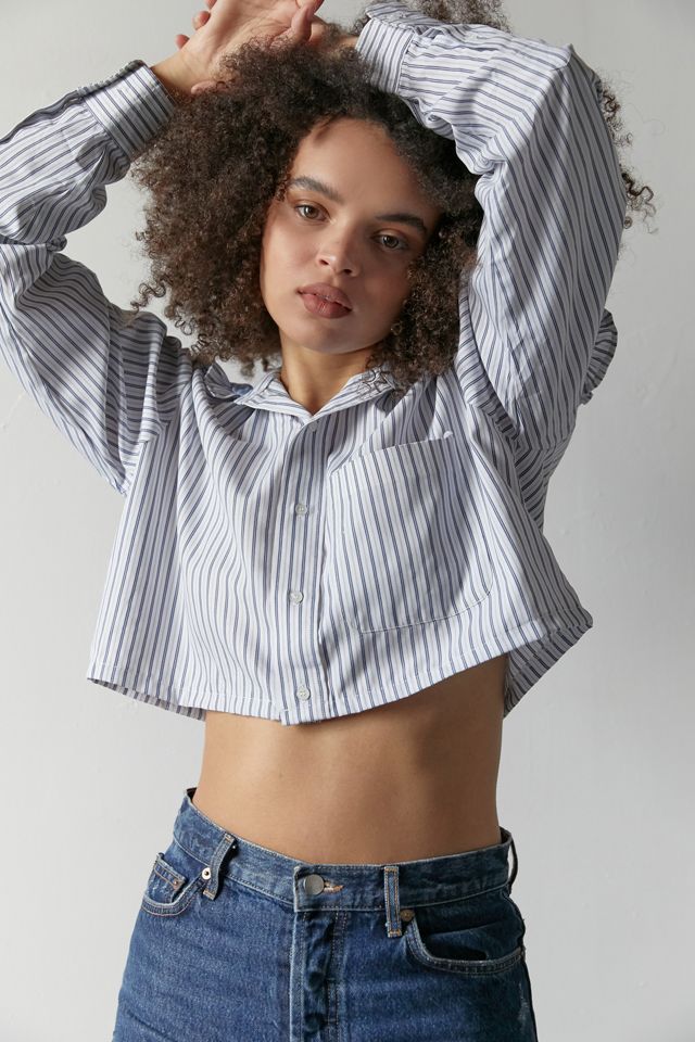 Urban Renewal Recycled Collared Cropped Shirt #2