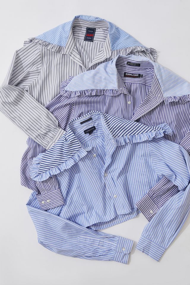 Urban Renewal Recycled Collared Cropped Shirt #4
