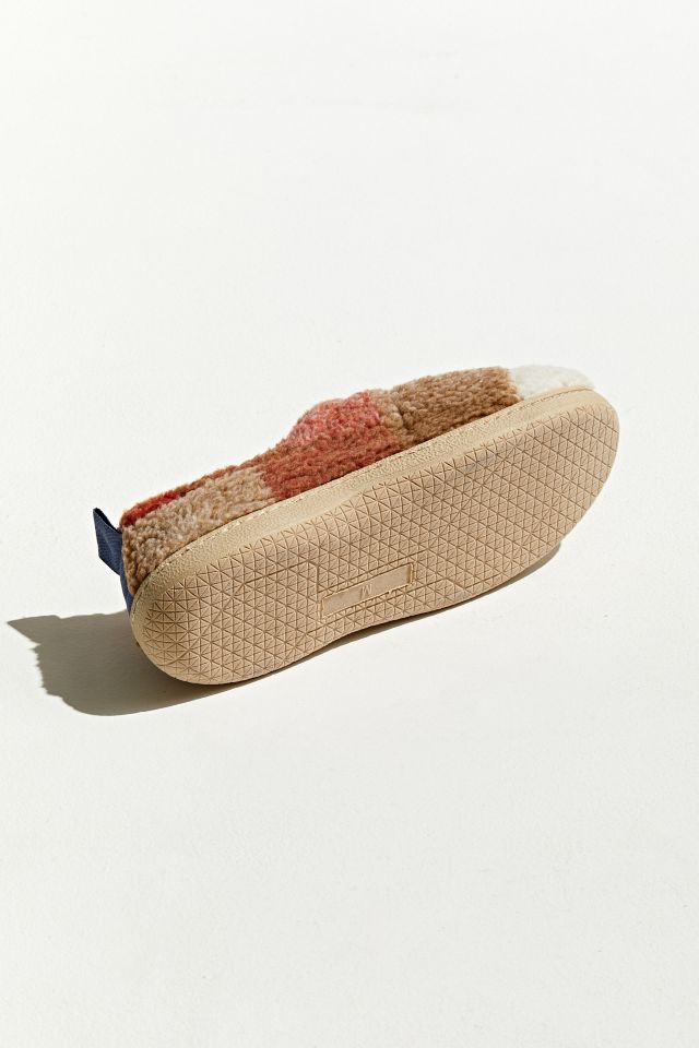 UO Printed Sherpa Hardsole Slipper Urban Outfitters