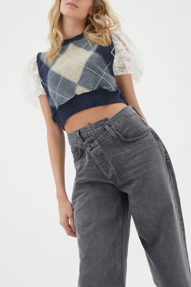 AGOLDE Criss-Cross Straight Leg Jean – Synchronize #1