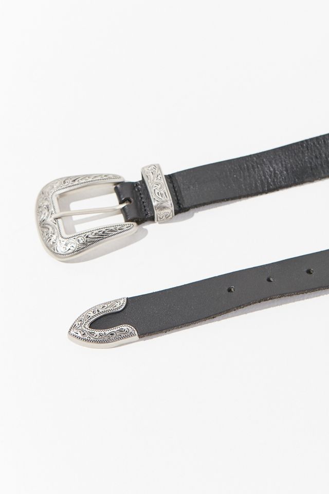 NEW Urban Outfitters Metal & Leather Belt Size Medium
