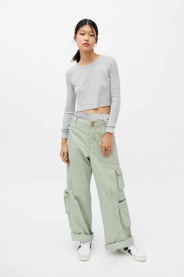 BDG Girlfriend Long Sleeve Cropped … curated on LTK