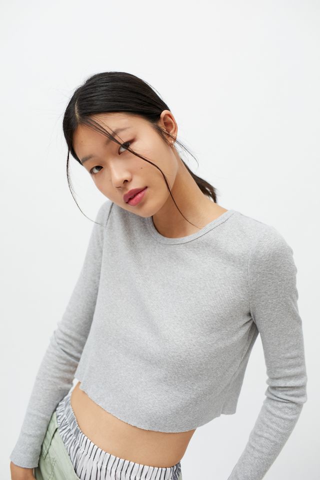 BDG Girlfriend Long Sleeve Cropped Top #3