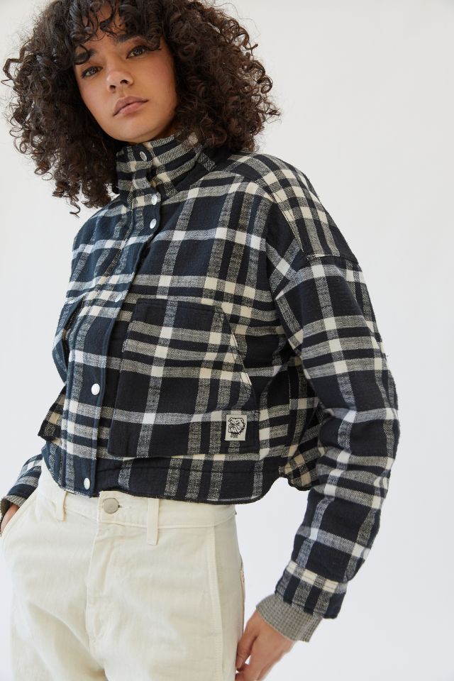 UO Skye Plaid Shirt Jacket #4