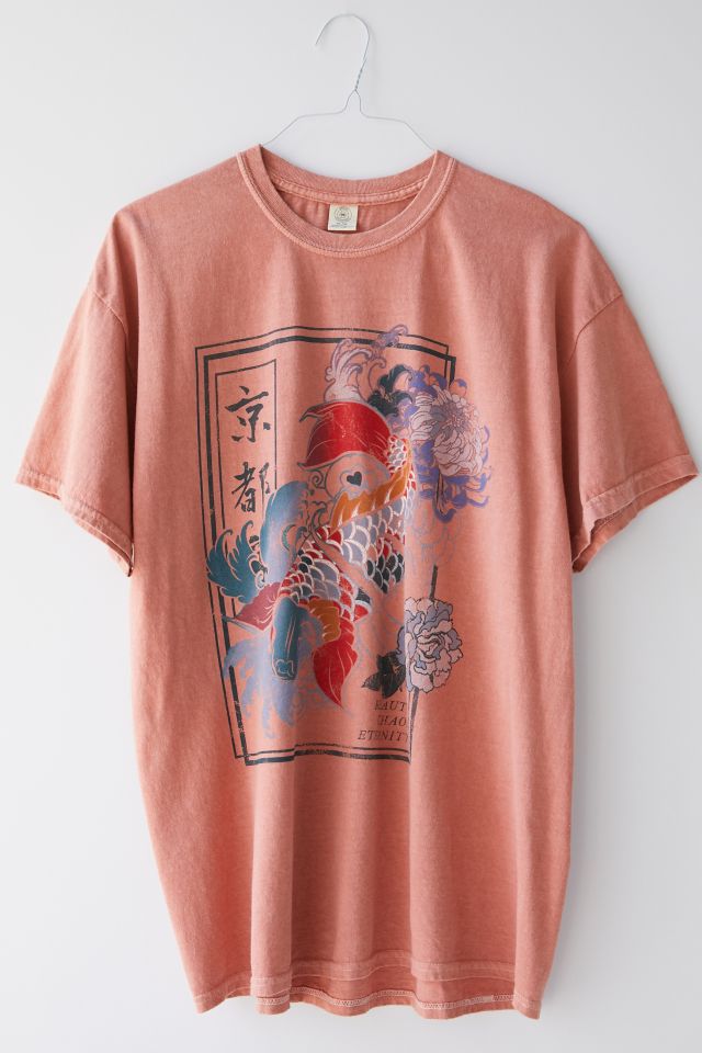 Beauty And Chaos Koi Fish Oversized Tee #4