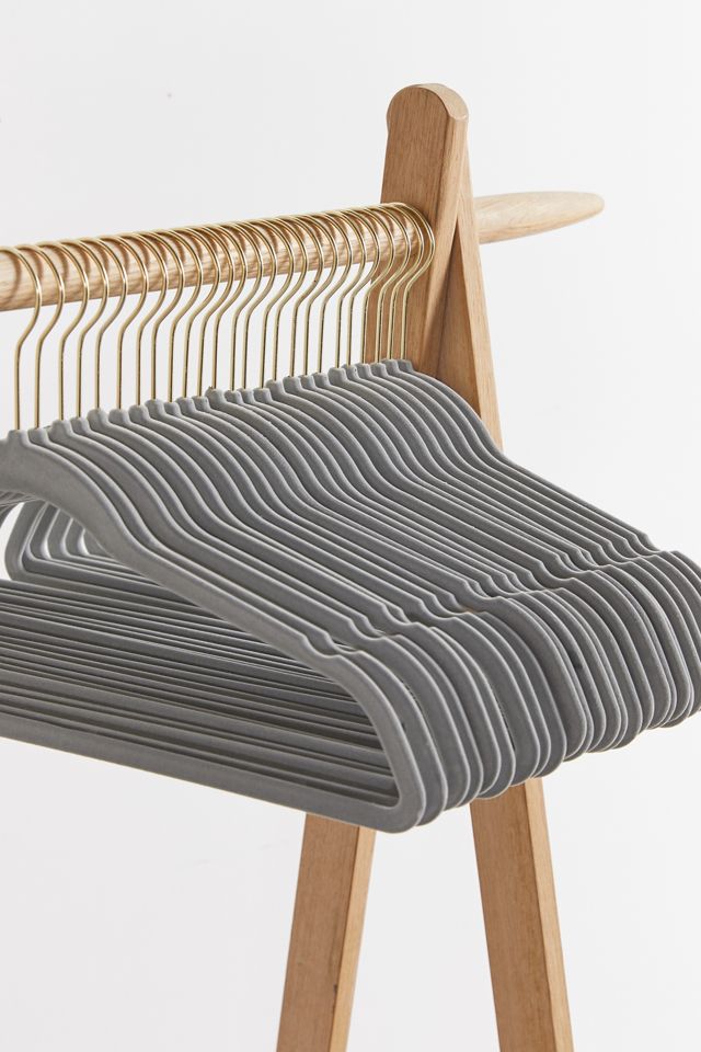 Velvet Flocked Hanger Set Urban Outfitters